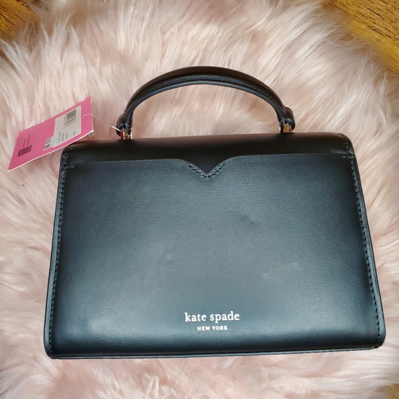 NWT Kate spade Lovitt Buckle Small Top-handle Bag black handbag - Picture 5 of 9